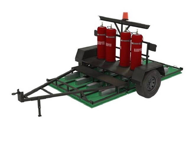 Установка инфракрасного нагрева на прицепе SG-300-TD